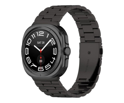 Pasek i akcesoria do zegarków TECH-PROTECT Stainless do Galaxy Watch Ultra (47 mm) Black 5906302312399